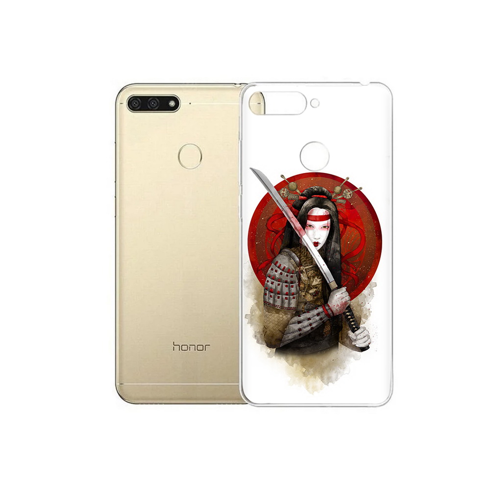 

Чехол MyPads Tocco для Huawei 7C рисованная девушка с катаной (PT111175.61.580), Прозрачный, Tocco