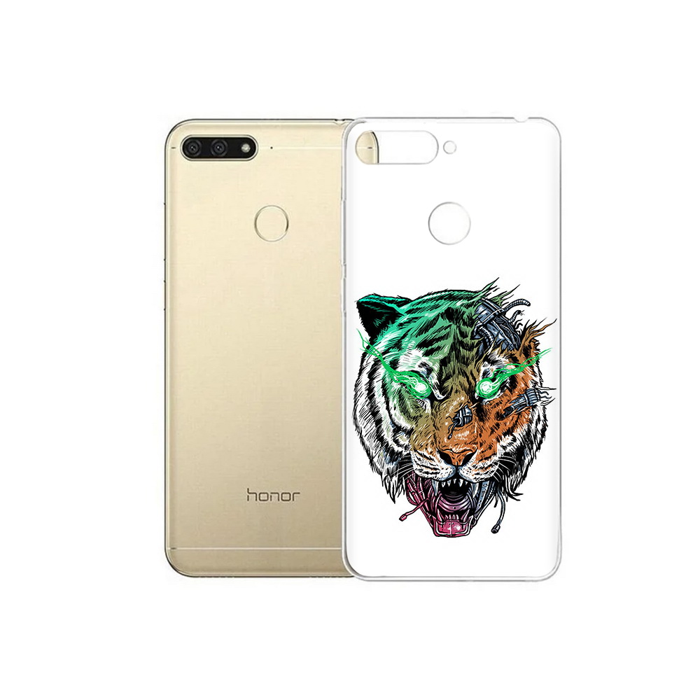 

Чехол MyPads Tocco для Huawei 7C робо-тигр (PT111175.61.584), Прозрачный, Tocco