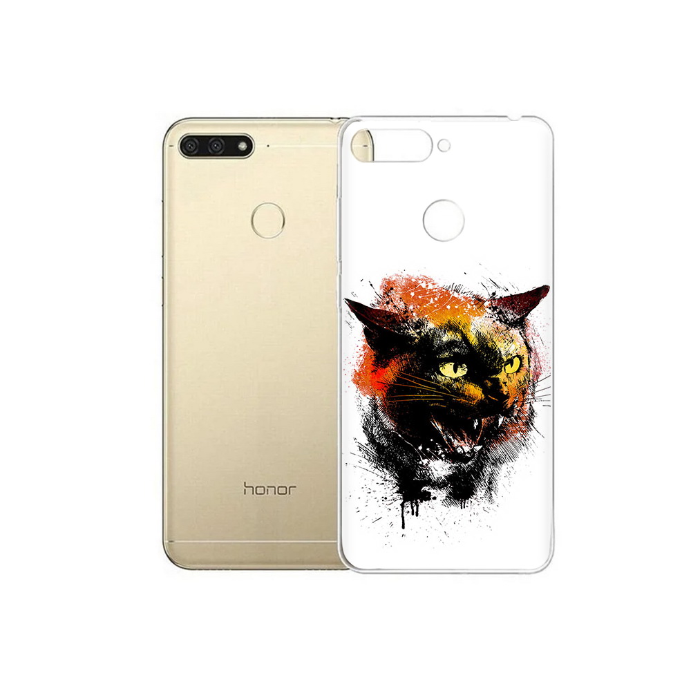 

Чехол MyPads Tocco для Huawei 7C сиамский кот (PT111175.61.598), Прозрачный, Tocco
