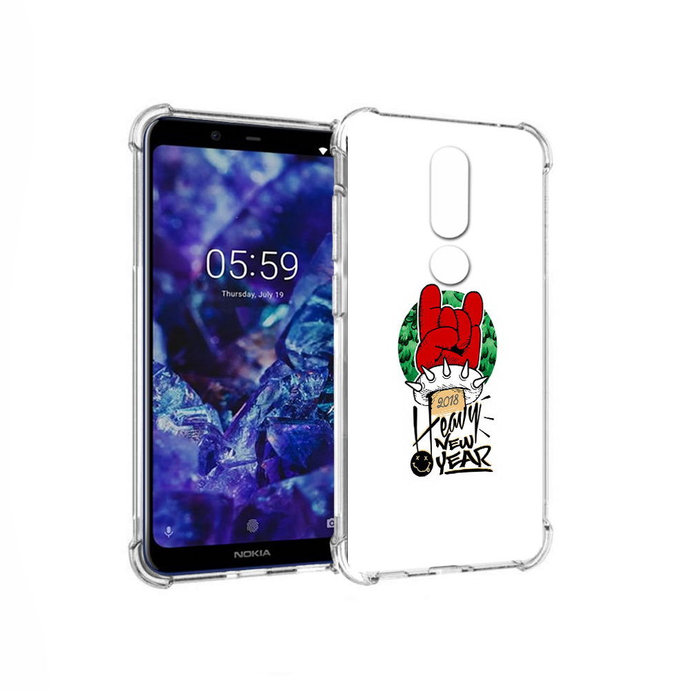 Чехол MyPads Tocco для Nokia 5.1 Plus Гангстер новый год (PT119548.120.53)