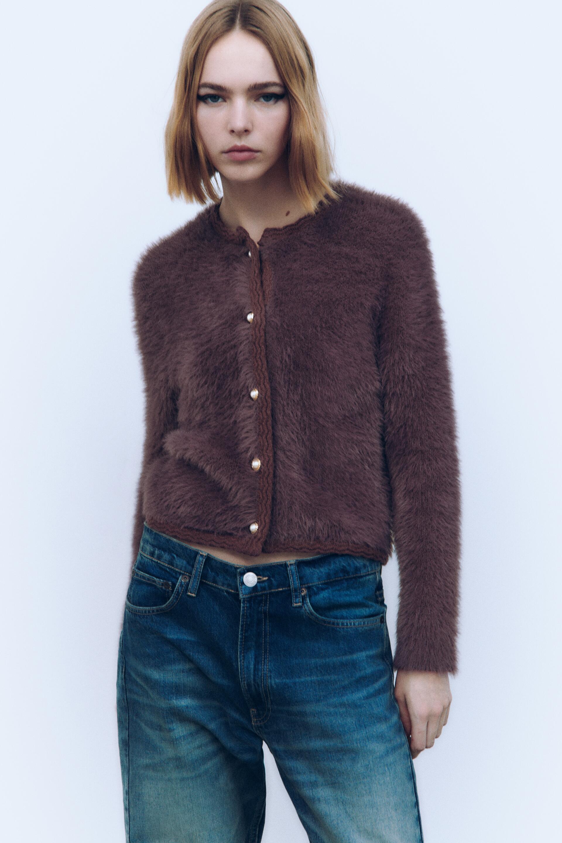 

Кардиган женский ZARA 05755138 фиолетовый M (доставка из-за рубежа), 05755138