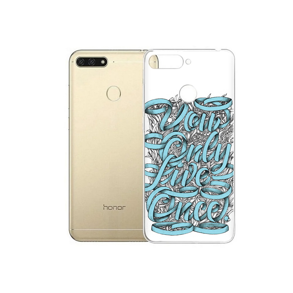 

Чехол MyPads Tocco для Huawei 7C слова из ленты абстракция (PT111175.61.607), Прозрачный, Tocco
