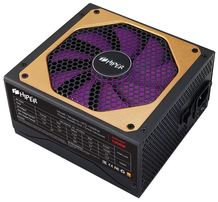 Блок питания HIPER HPG-1000FM 1000W