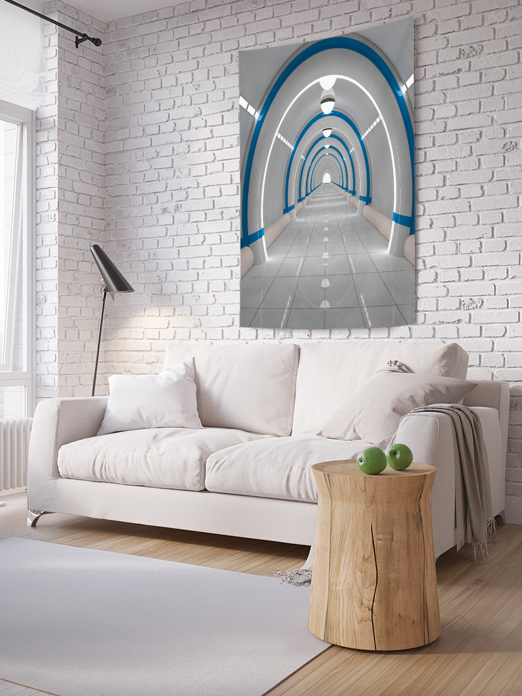 

Вертикальное фотопанно на стену JoyArty Тоннель будущего 150x200 см, Тоннель будущего