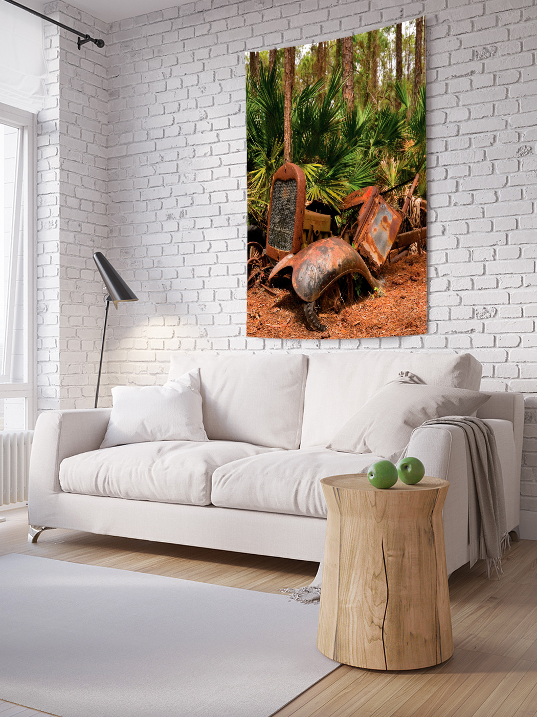 

Вертикальное фотопанно на стену JoyArty Заброшенная машина 150x200 см, Заброшенная машина
