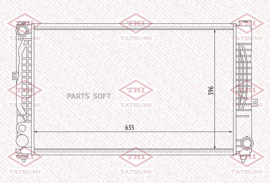 

TATSUMI TGA1077 Радиатор системы охлаждения