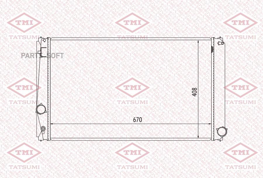 

TATSUMI TGA1089 Радиатор системы охлаждения