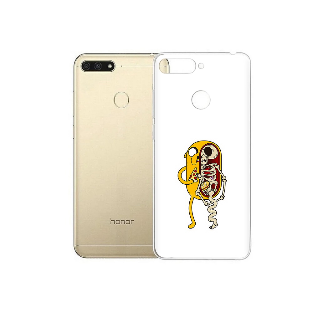

Чехол MyPads Tocco для Huawei 7C Джейк скелет (PT111175.61.64), Прозрачный, Tocco