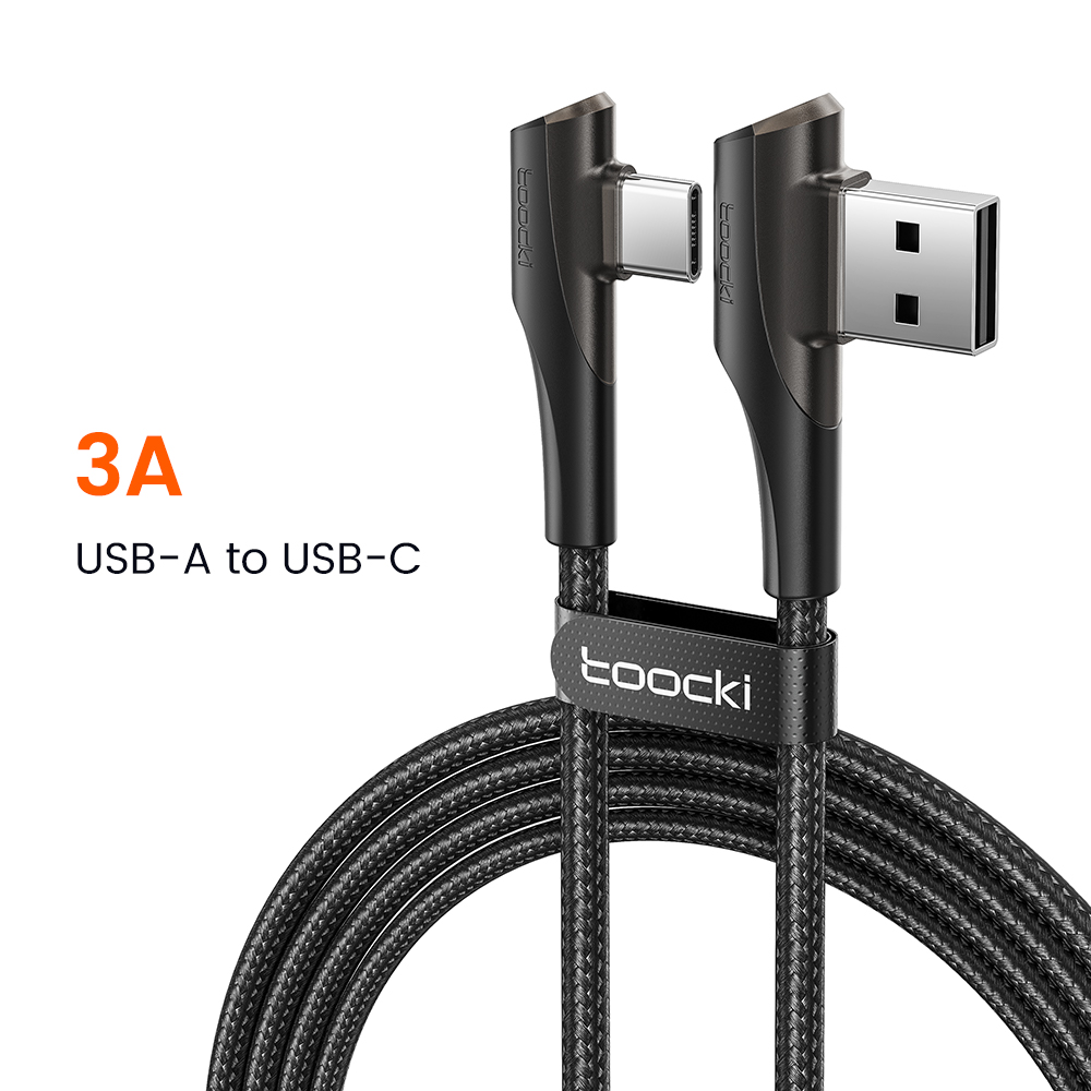 

Кабель USB Type-C-USB Toocki TXCT-ZX01 1м черный, TXCT-ZX01