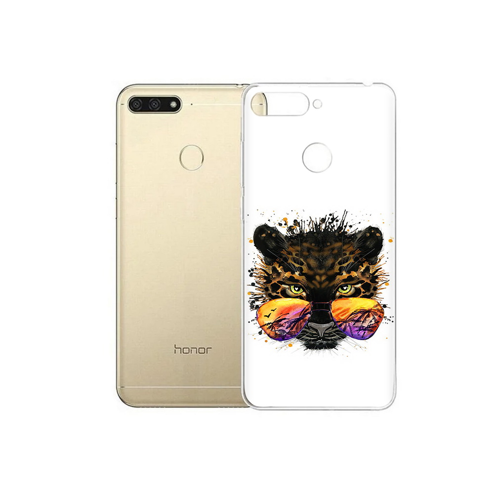

Чехол MyPads Tocco для Huawei 7C тропический леопард (PT111175.61.649), Прозрачный, Tocco