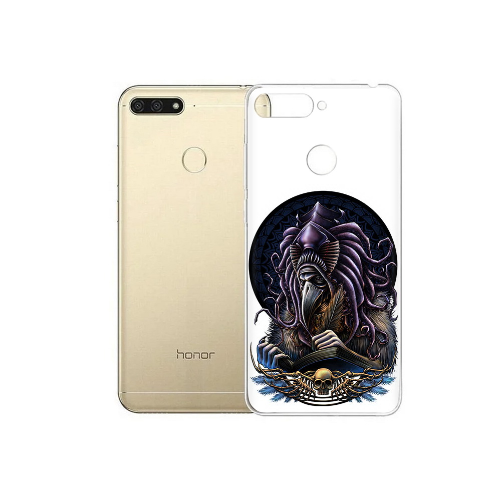 

Чехол MyPads Tocco для Huawei 7C умный ворон (PT111175.61.650), Прозрачный, Tocco