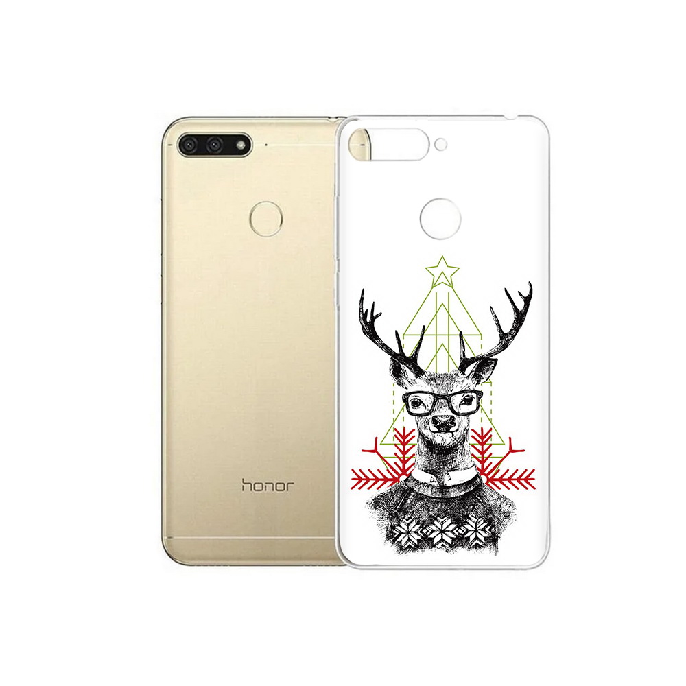 

Чехол MyPads Tocco для Huawei 7C умный олень (PT111175.61.652), Прозрачный, Tocco