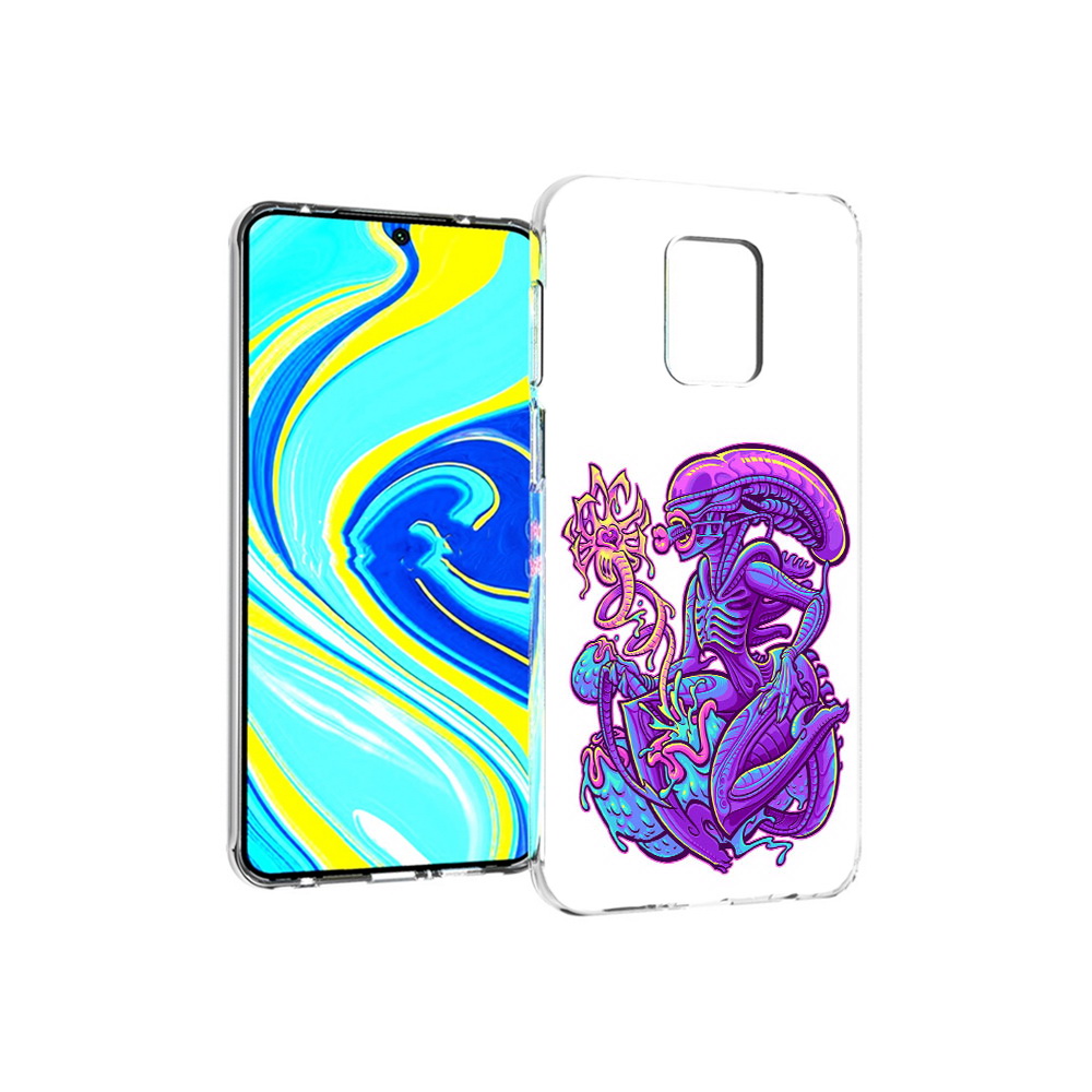 Чехол MyPads Tocco для Xiaomi Redmi Note 9 Pro чужой фиолетовый цвет (PT146368.268.693)