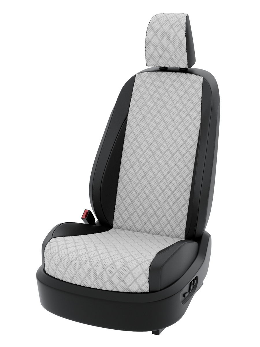 

Чехлы Центр Авточехлов на сиденья для Лада Приора рестайлинг 1 Седан экокожа CNTRA298F-55, Белый;черный, 365