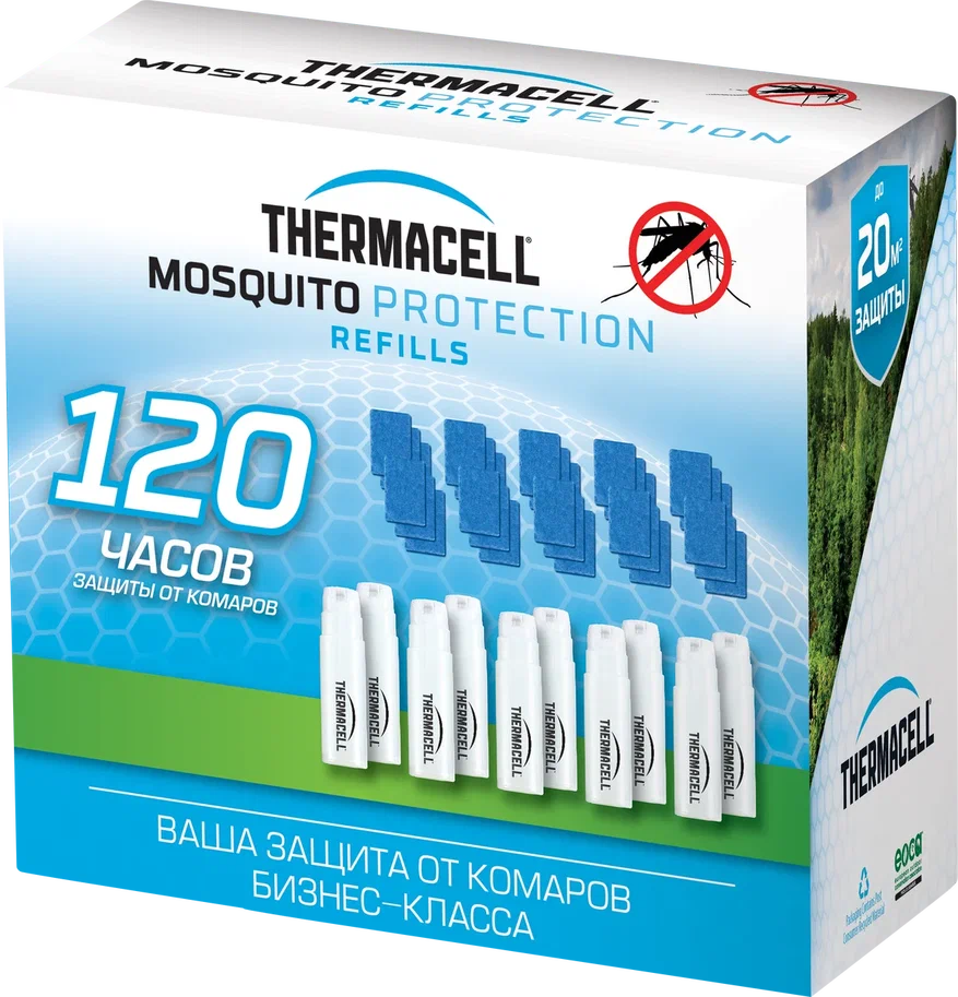 Набор Thermacell расходных материалов для противомоскитных приборов на 120 часов, большой