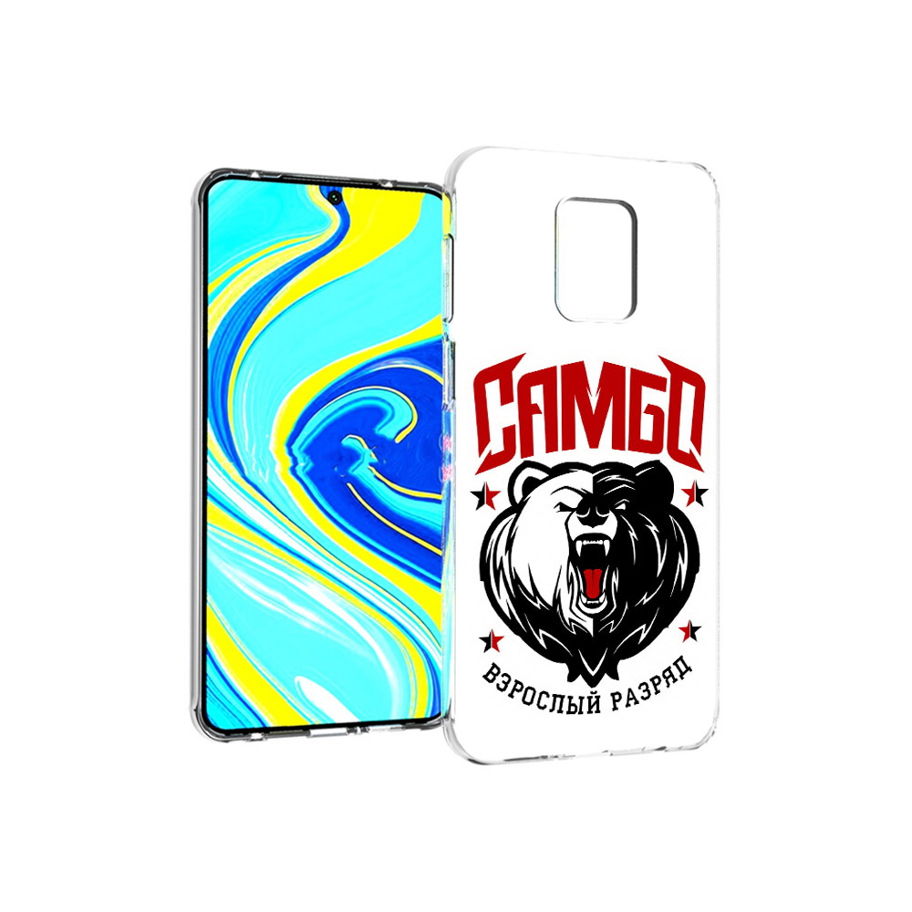Чехол MyPads Tocco для Xiaomi Redmi Note 9 Pro Единоборства Самбо медведь