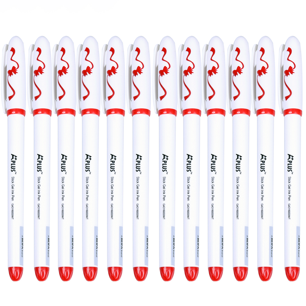 

Ручка гелевая BEIFA Gelstick GA316000WT (Красный (12шт)), GA316000WT