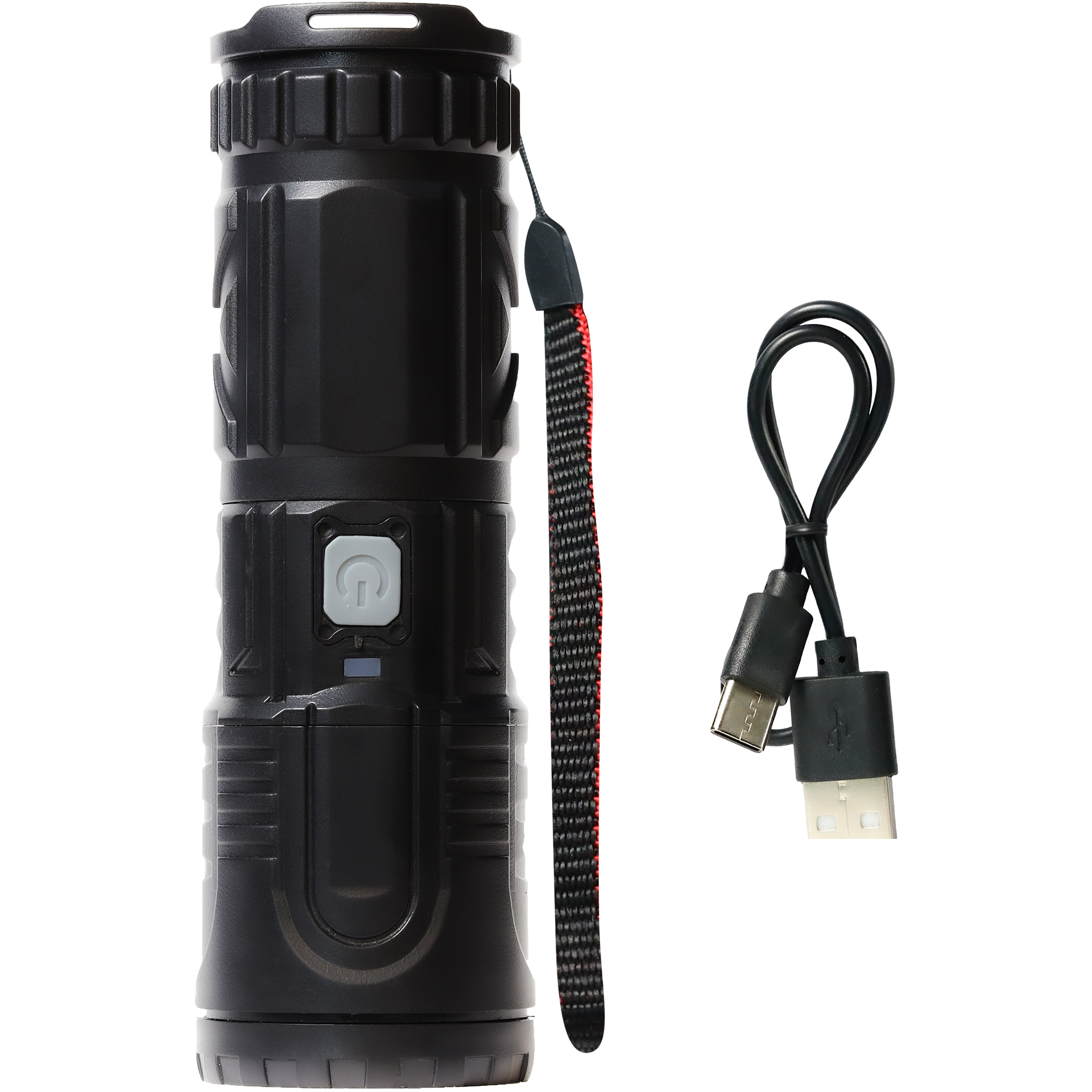 

Фонарь Smartbuy большой пластиковый, 6 режимов, USB С заряд, Черный