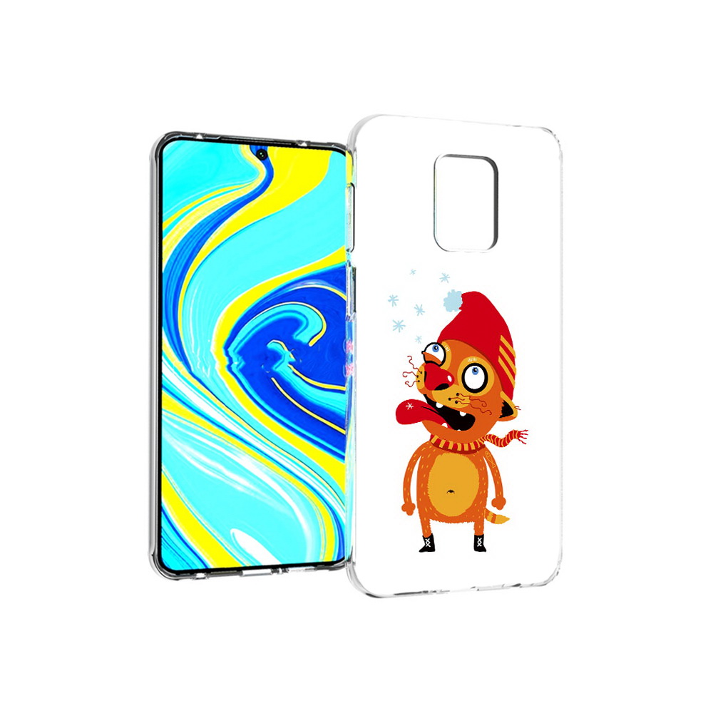 

Чехол MyPads Tocco для Xiaomi Redmi Note 9 Pro Зимний кот (PT146368.268.88), Прозрачный, Tocco