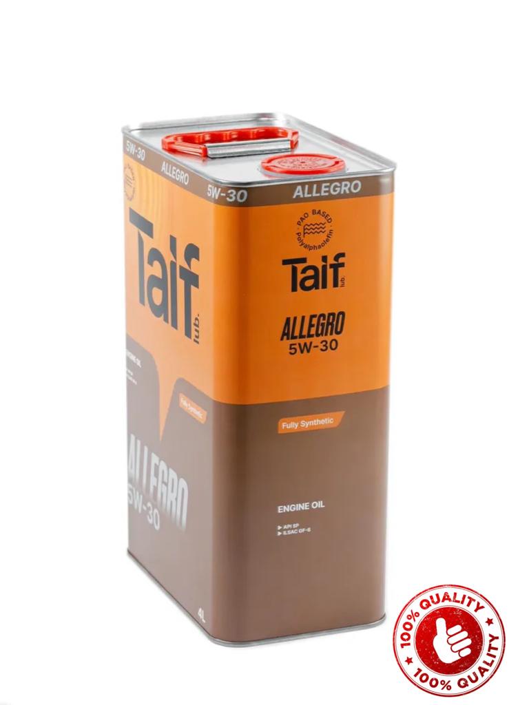 

Моторное масло Taif Alegro 5W30 4л, Allegro
