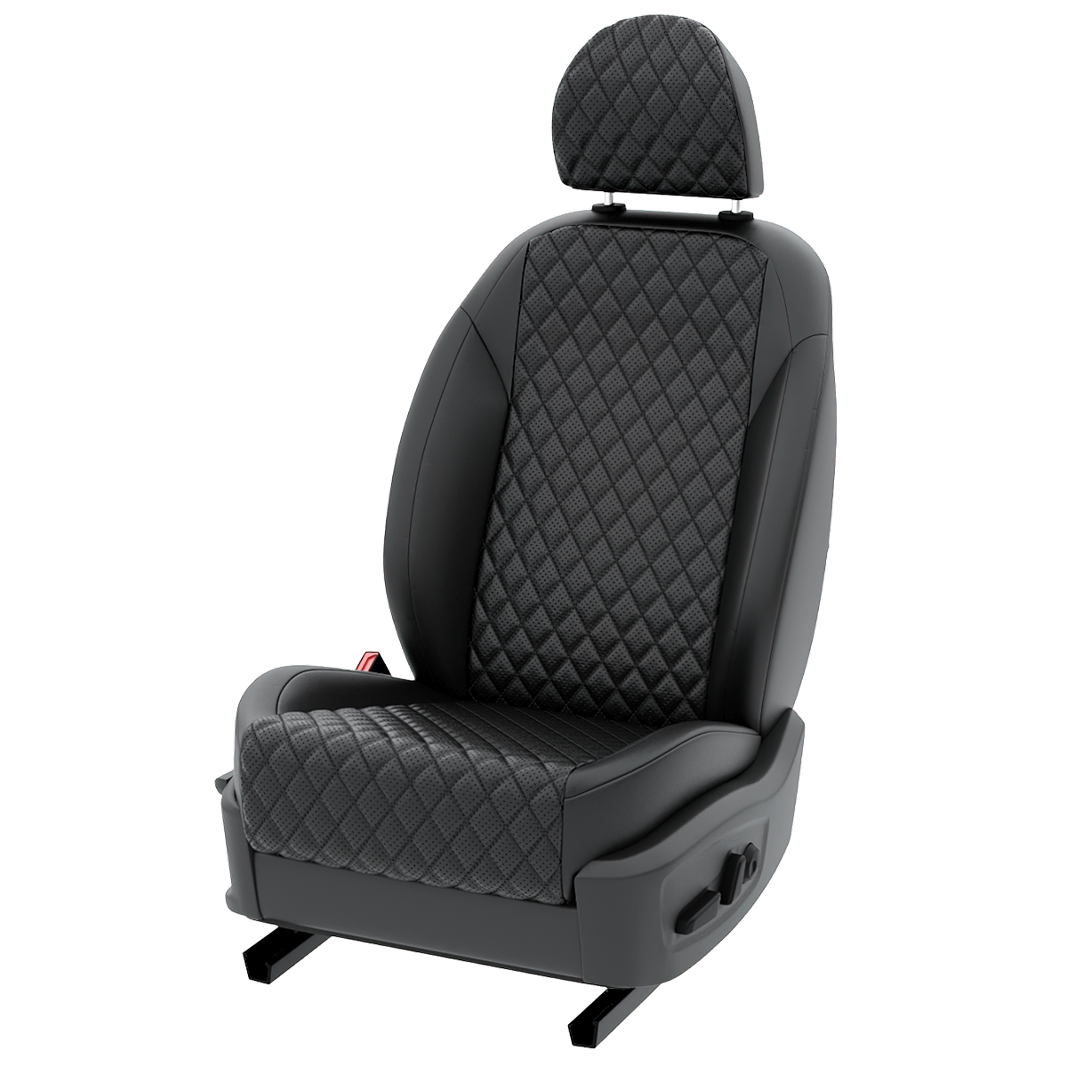 

Чехлы Автолето Форд Фокус седан, хэтчбек, универсал черный экокожа с ромбом LA767C95, 186