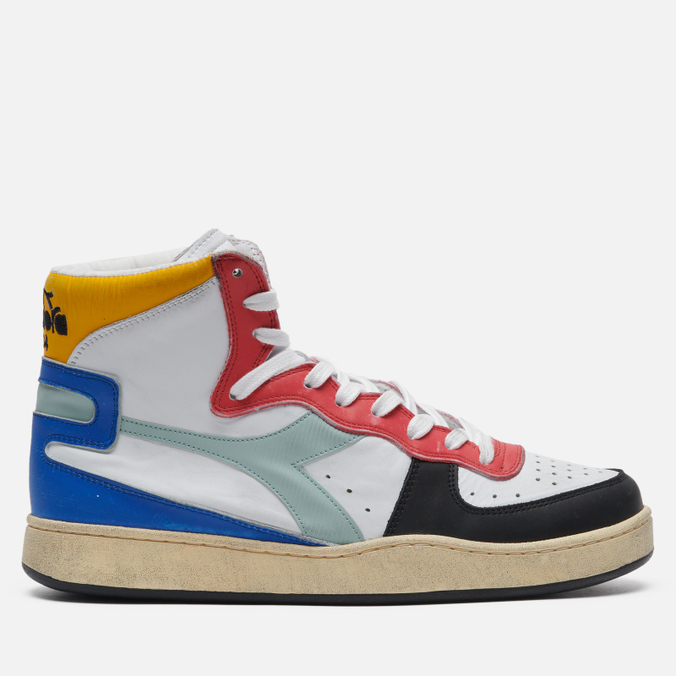 

Кеды унисекс Diadora Mi Basket Used белые 39 EU, Mi Basket Used