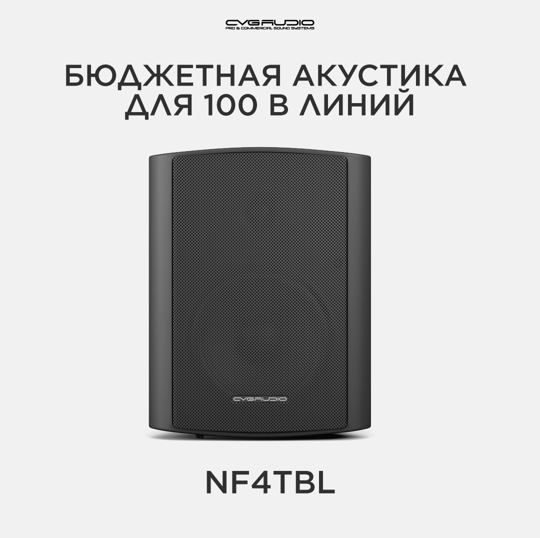 

Трансформаторная акустика CVGaudio Public Adress NF4TBL, NF4TBL