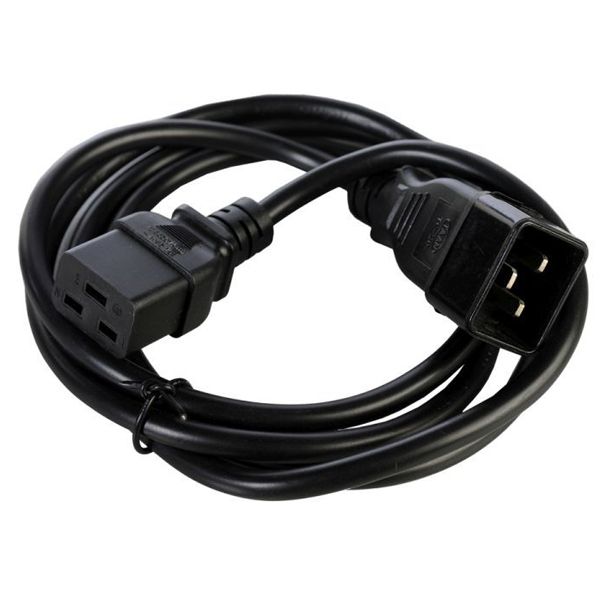 

Кабель ЦМО IEC 320 C19-IEC 320 C20, M-F 3м Black (R-16-CORD-C19-C20-3), Черный, R-16-CORD-C19-C20-3