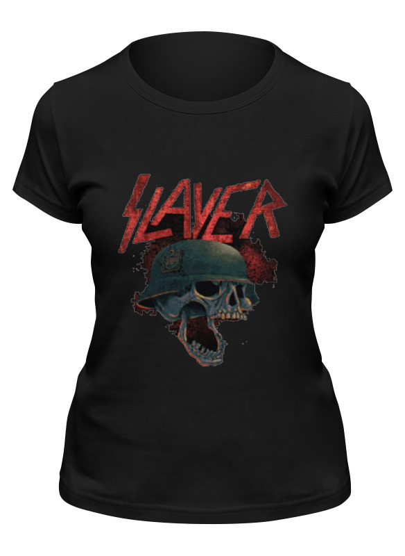 

Футболка женская Printio Slayer черная L, Черный, Slayer