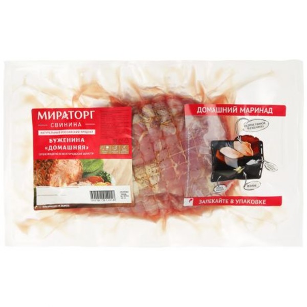 

Буженина Мираторг Домашняя, из окорока, охлажденная, 1,4-1,5 кг