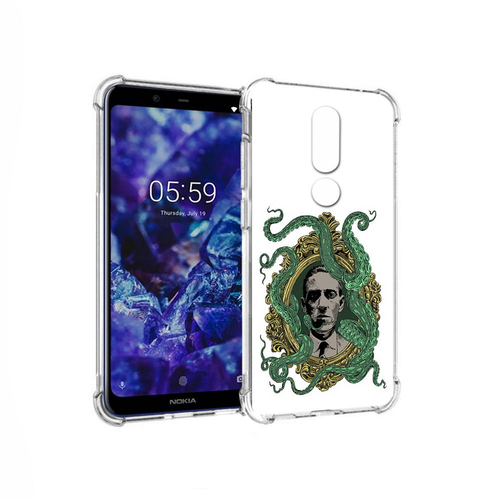 

Чехол MyPads Tocco для Nokia 5.1 Plus портрет с кракеном (PT119548.120.552), Прозрачный, Tocco