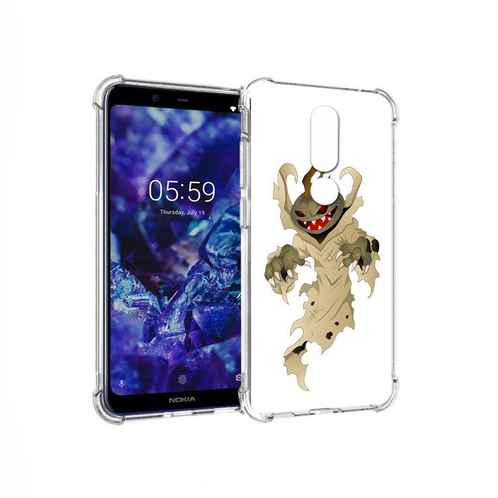 

Чехол MyPads Tocco для Nokia 5.1 Plus призрак хэллоуина (PT119548.120.555), Прозрачный, Tocco
