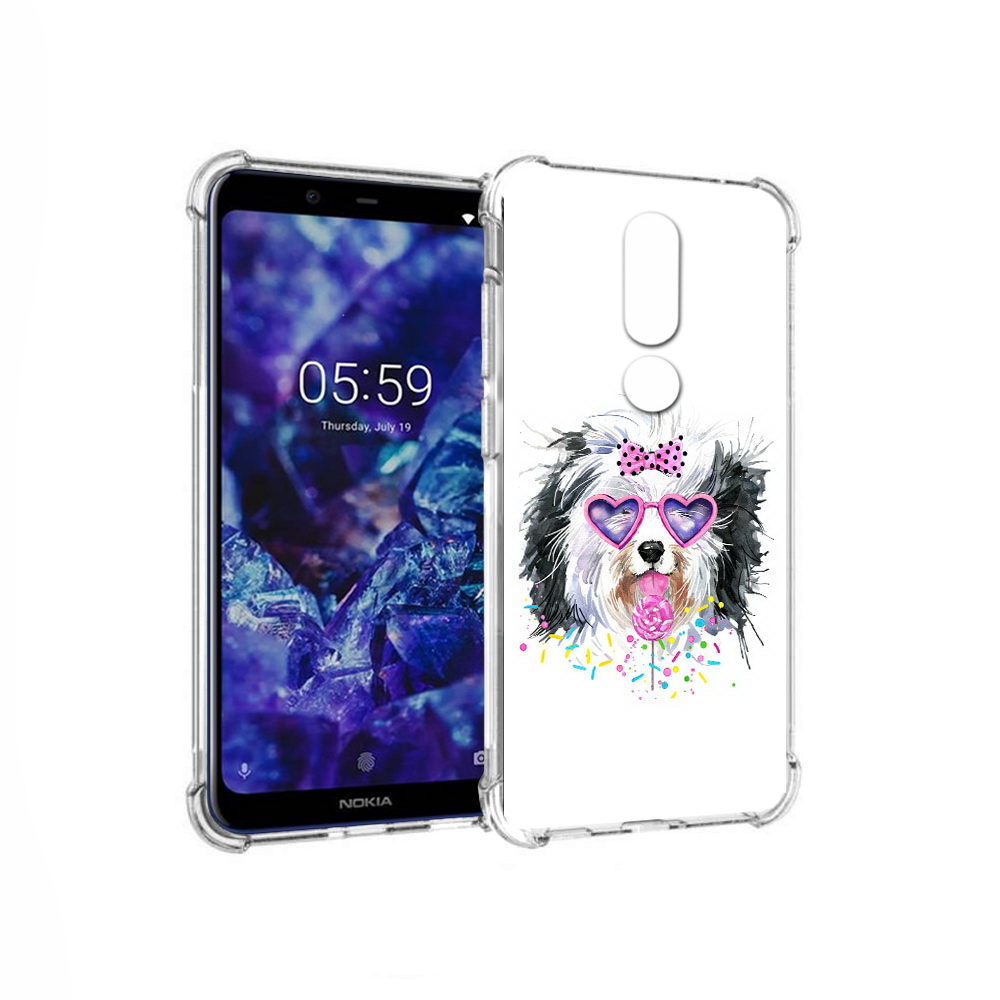 

Чехол MyPads Tocco для Nokia 5.1 Plus пушистик (PT119548.120.559), Прозрачный, Tocco