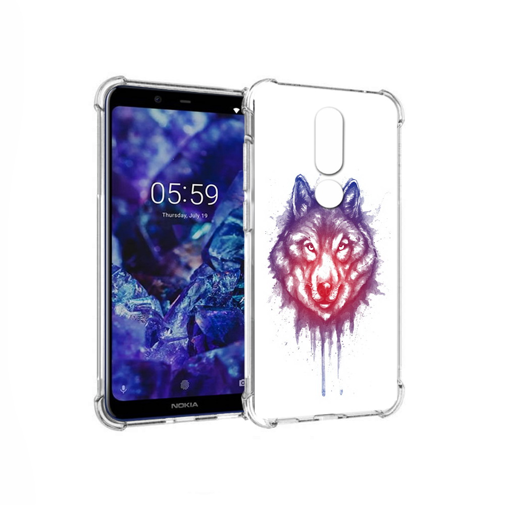 Чехол MyPads Tocco для Nokia 5.1 Plus пушистый волк (PT119548.120.561)