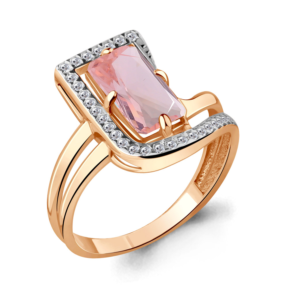 

Кольцо из серебра с морганитом р.  Aquamarine 6579990А_925_з, 6579990А_925_з