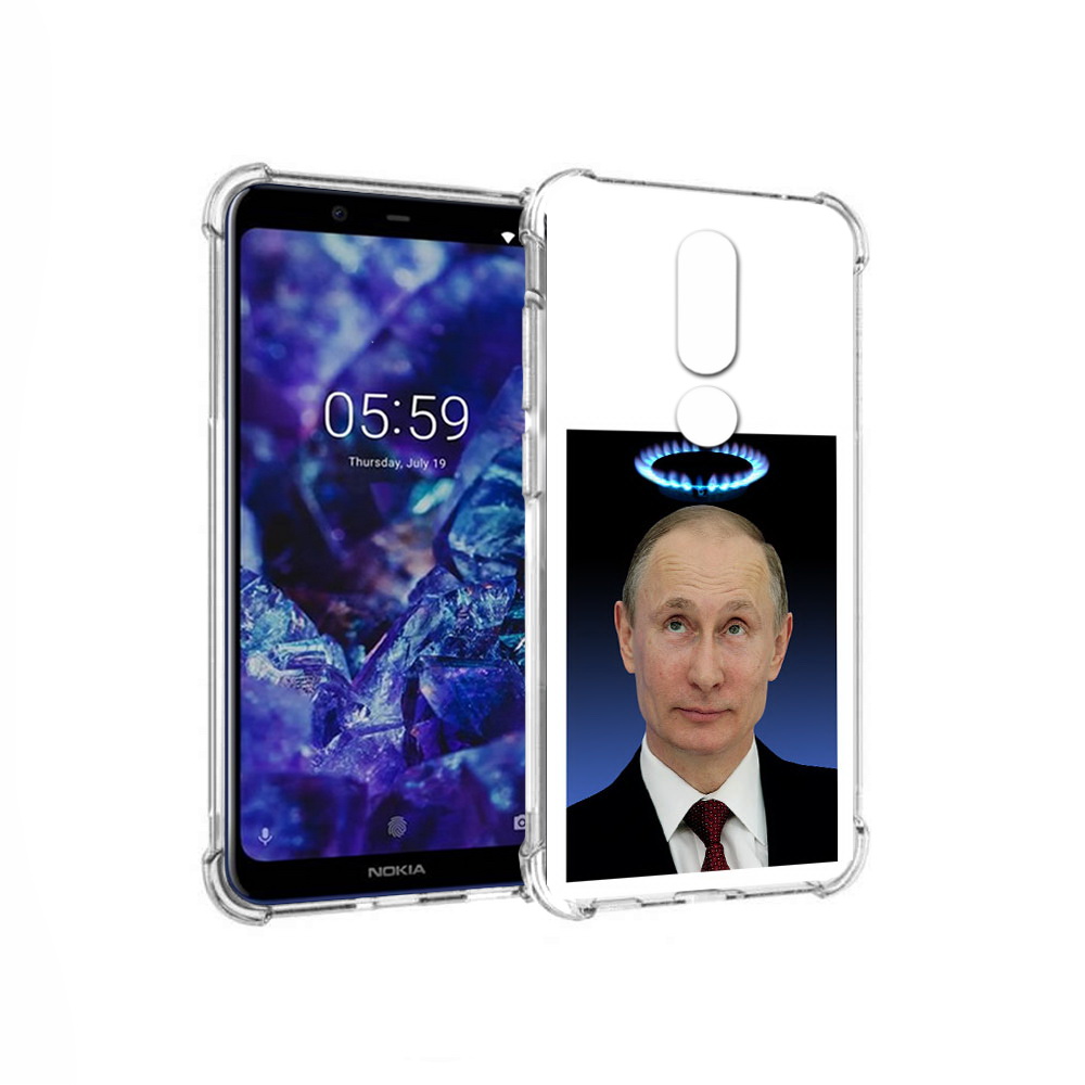 

Чехол MyPads Tocco для Nokia 5.1 Plus святой газ (PT119548.120.594), Прозрачный, Tocco