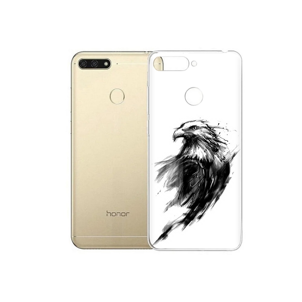 

Чехол MyPads Tocco для Huawei 7C чб птица (PT111175.61.670), Прозрачный, Tocco