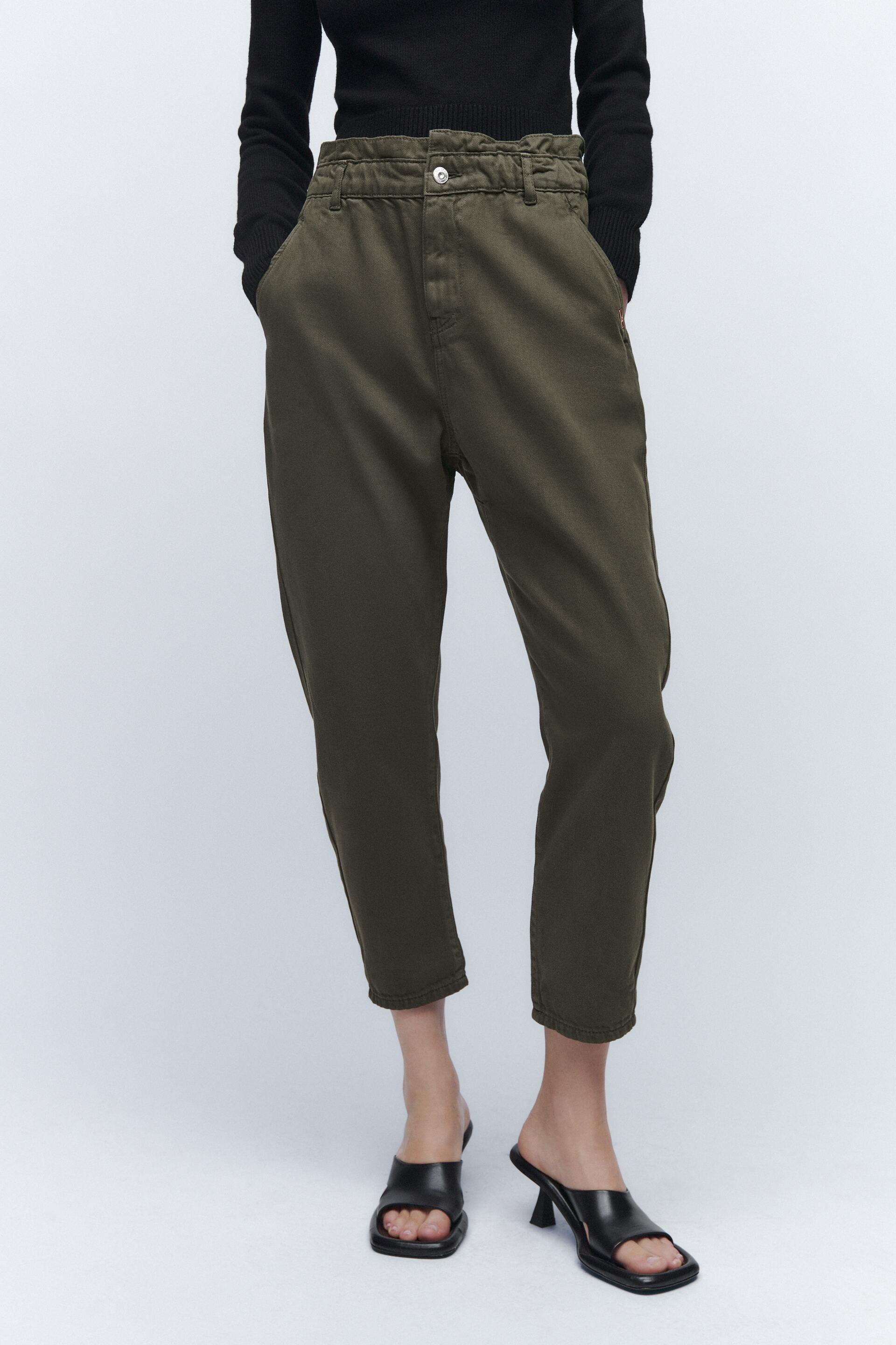 

Джинсы женские ZARA 05862172 хаки 44 EU (доставка из-за рубежа), 05862172