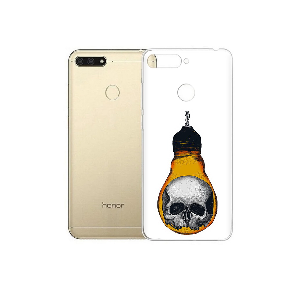 

Чехол MyPads Tocco для Huawei 7C череп в лампочке (PT111175.61.676), Прозрачный, Tocco