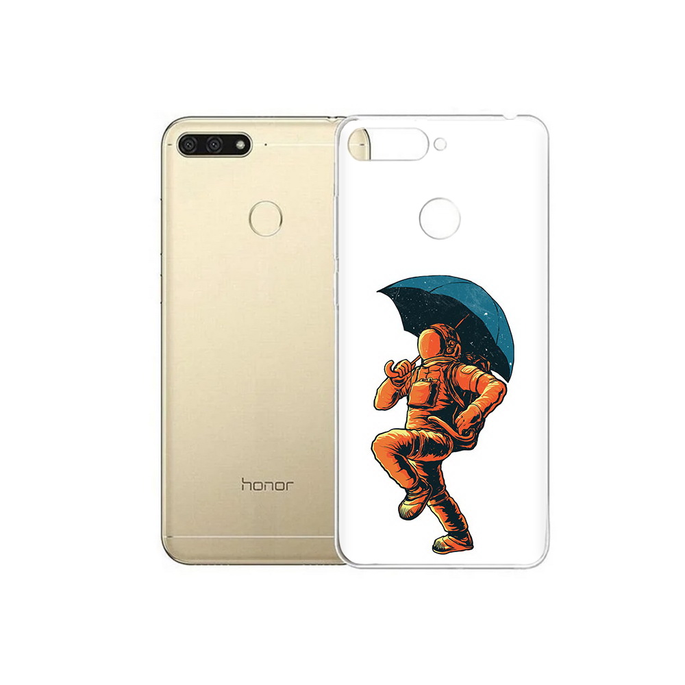 

Чехол MyPads Tocco для Huawei 7C шагающий космонавт с зонтом (PT111175.61.695), Прозрачный, Tocco