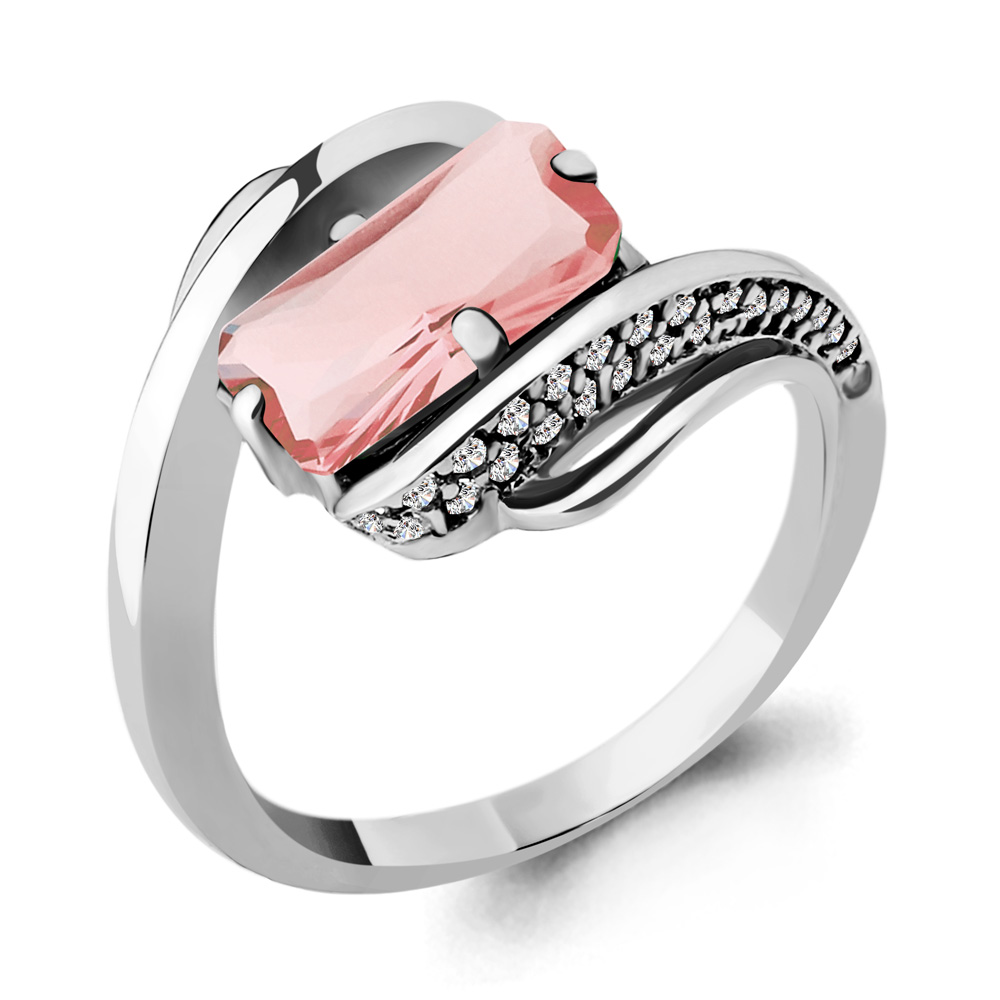 фото Кольцо из серебра с морганитом р. 18 aquamarine 6580190а_925_р