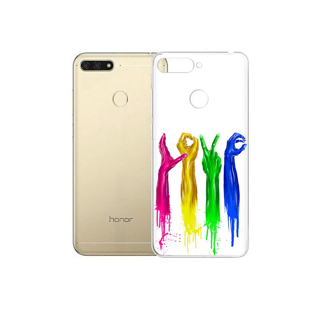 

Чехол MyPads Tocco для Huawei 7C яркие руки love (PT111175.61.707), Прозрачный, Tocco