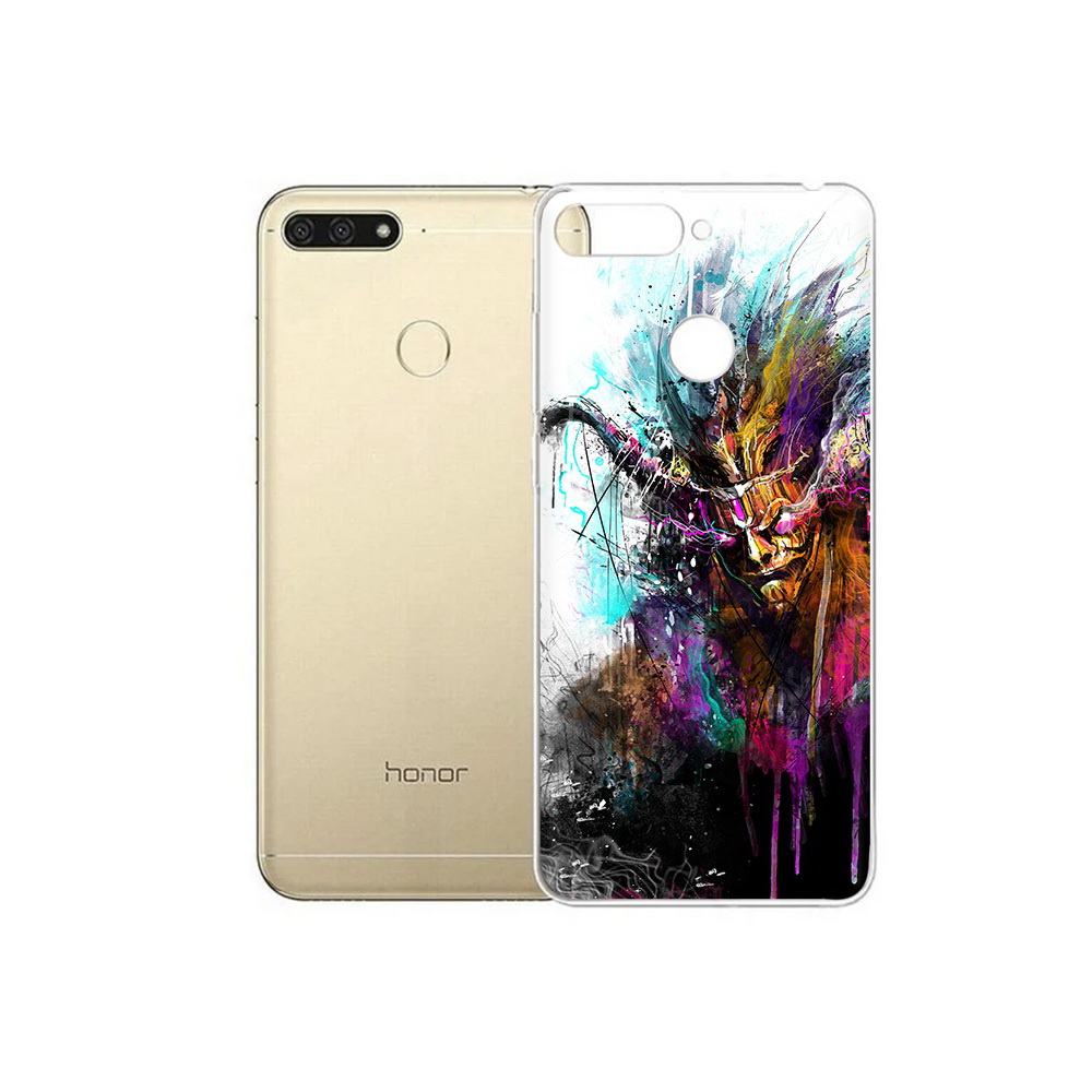 

Чехол MyPads Tocco для Huawei 7C яркий дьявол (PT111175.61.709), Прозрачный, Tocco