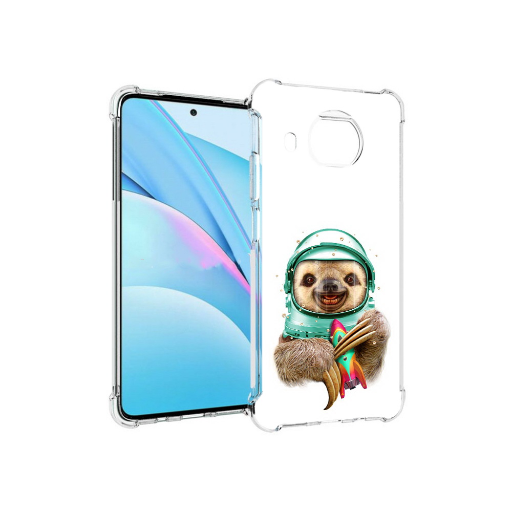

Чехол MyPads Tocco для Xiaomi Mi 10T Lite Ленивец астронавт (PT154732.269.104), Прозрачный, Tocco
