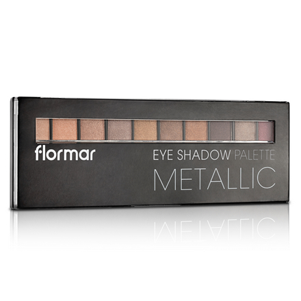 фото Палетка теней для век flormar metallic