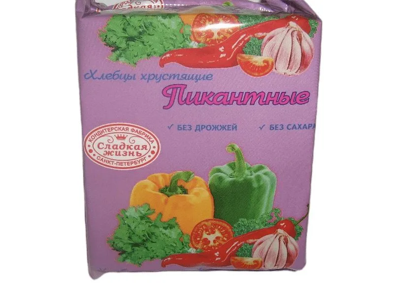 

Хлебцы Сладкая жизнь хрустящие Пикантные, 150 г х 30 шт