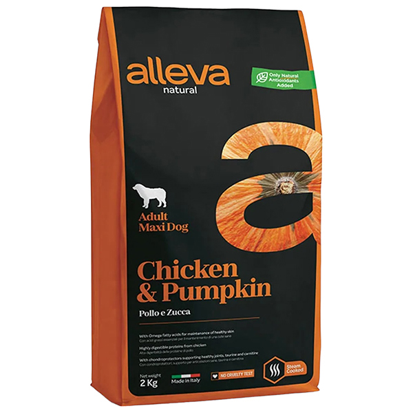 

Сухой корм для собак Alleva Natural Adult Chicken & Pumpkin Maxi, курица, 2кг, Alleva Natural Adult Chicken & Pumpkin Maxi сухой корм для взрослых собак с курицей и тыквой - 2 кг