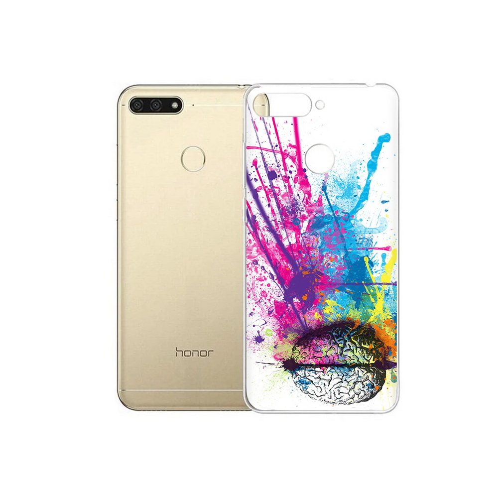 

Чехол MyPads Tocco для Huawei 7C яркий красочный мозг (PT111175.61.710), Прозрачный, Tocco