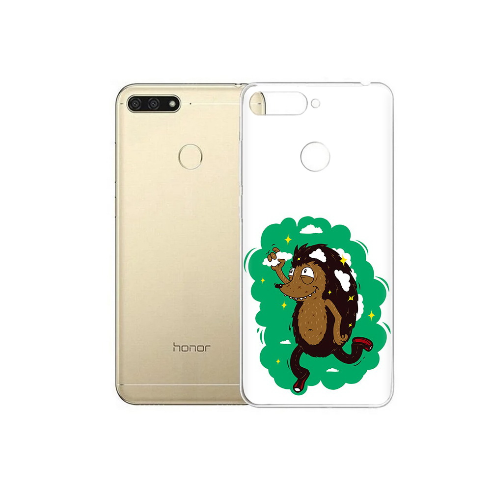 

Чехол MyPads Tocco для Huawei 7C Ежик в облаках (PT111175.61.77), Прозрачный, Tocco