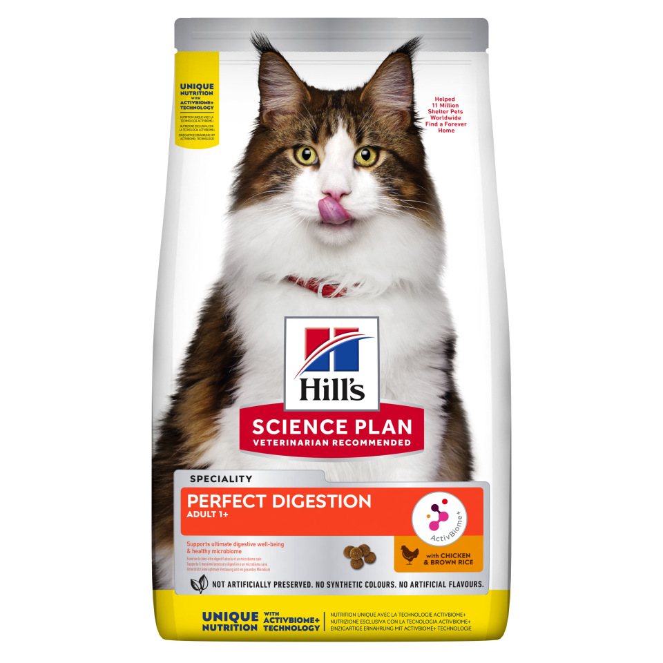 фото Сухой корм для кошек hill's science plan perfect digestion special care, курица, 1.53кг